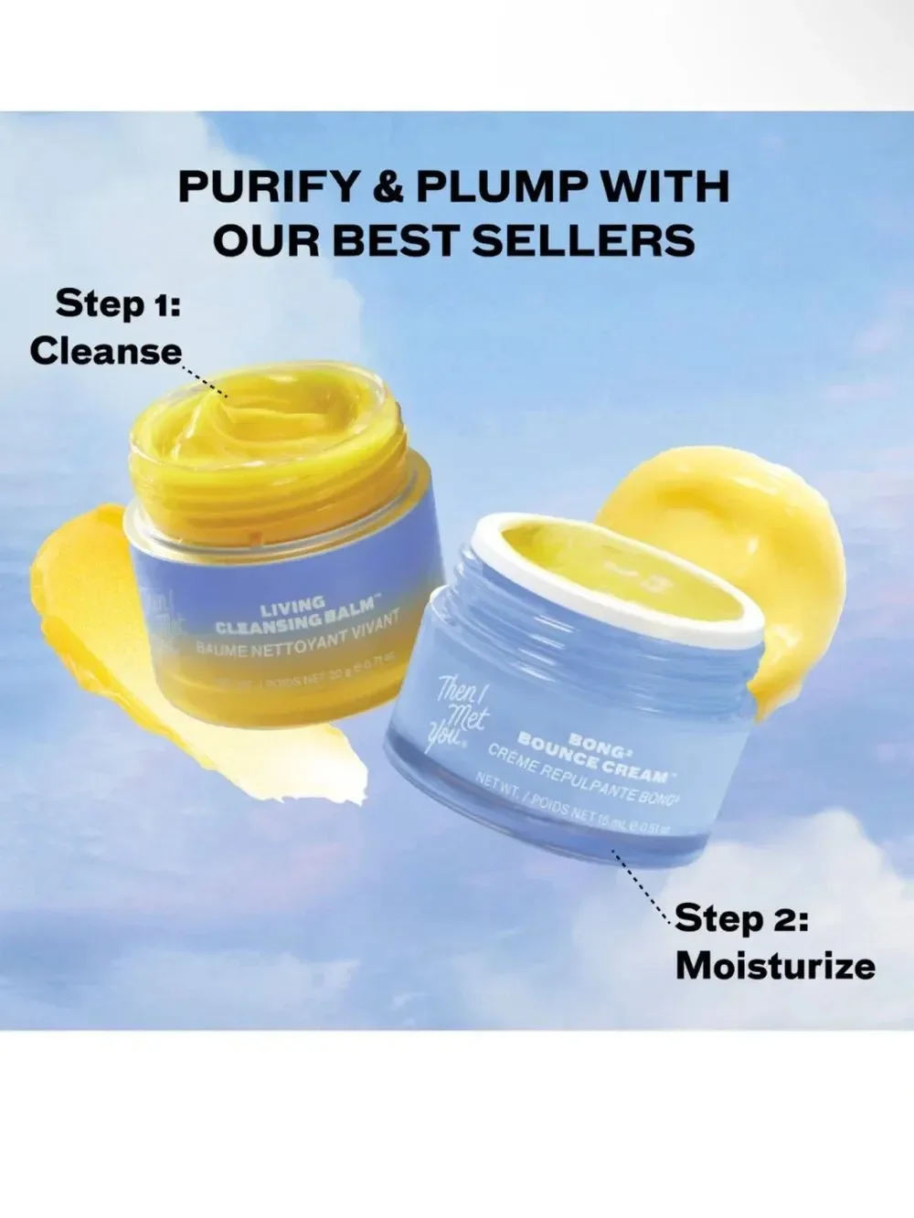 Then I Met You Purify & Plump Duo Travel Size Oil Cleansing Balm & Moisturizer